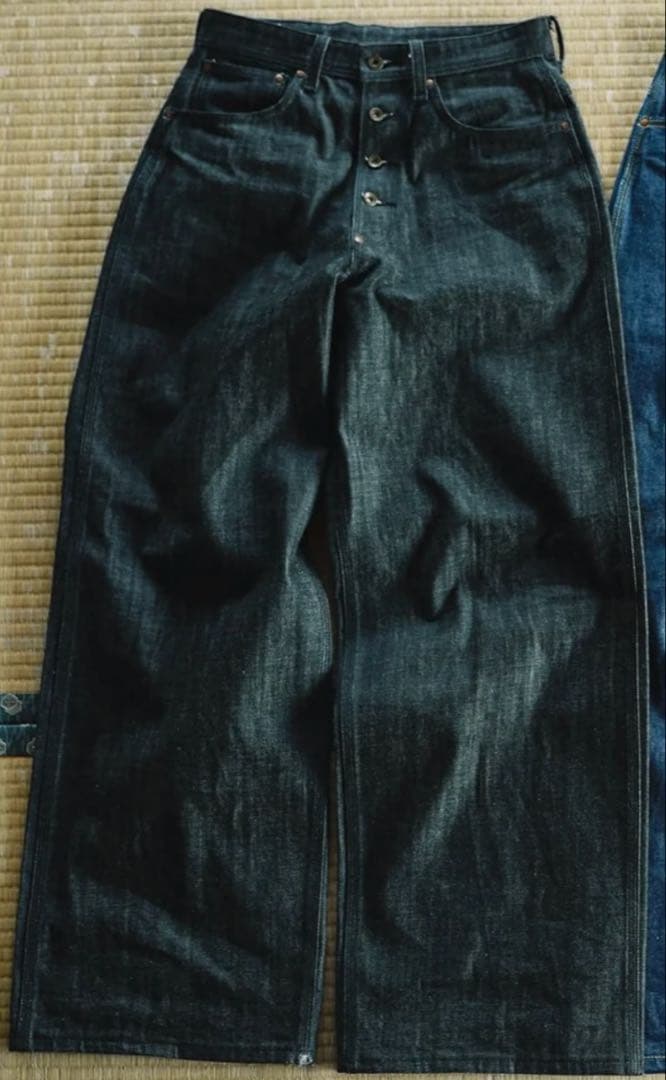 【完売モデル】ballsybrothers×lee リジットブラックバギーデニム