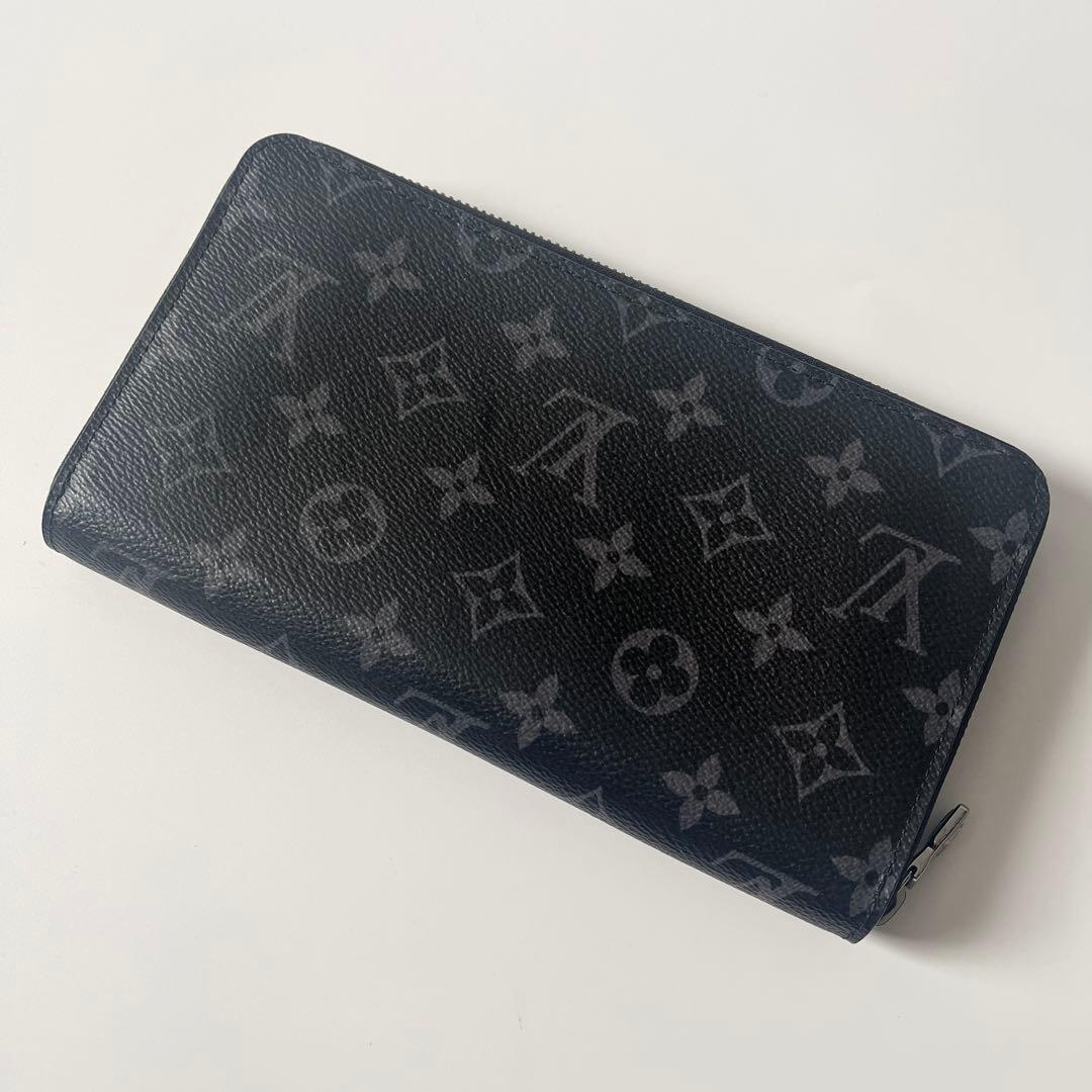 ルイヴィトン　モノグラム エクリプス ジッピー・オーガナイザー NM　ブラック