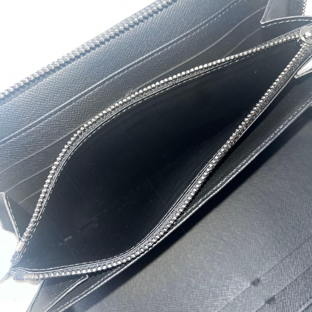 ルイヴィトン　モノグラム エクリプス ジッピー・オーガナイザー NM　ブラック