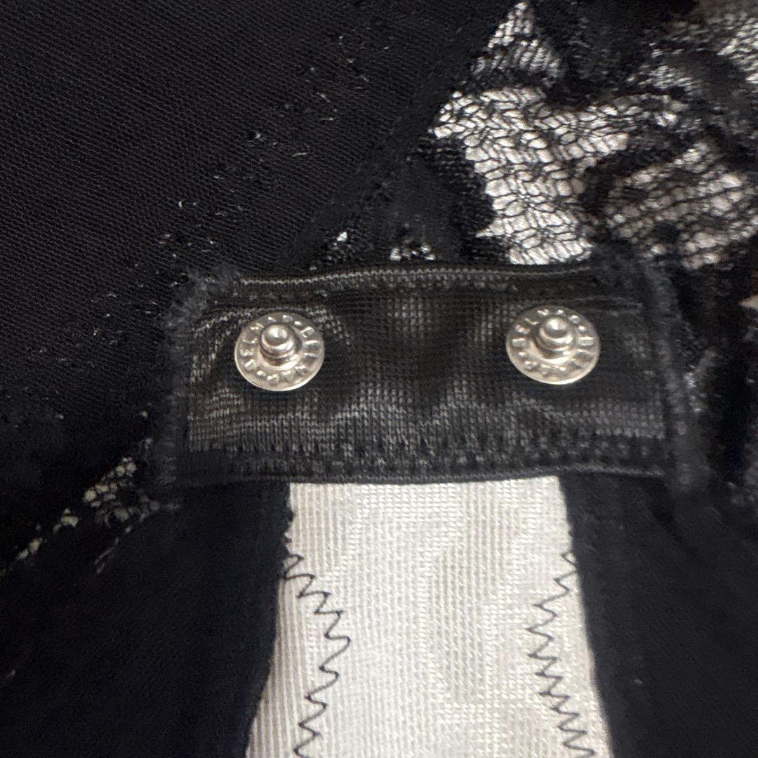 グラントイーワンズ　ララドール　袖なしボディスーツ　ブラック×ホワイト　75M