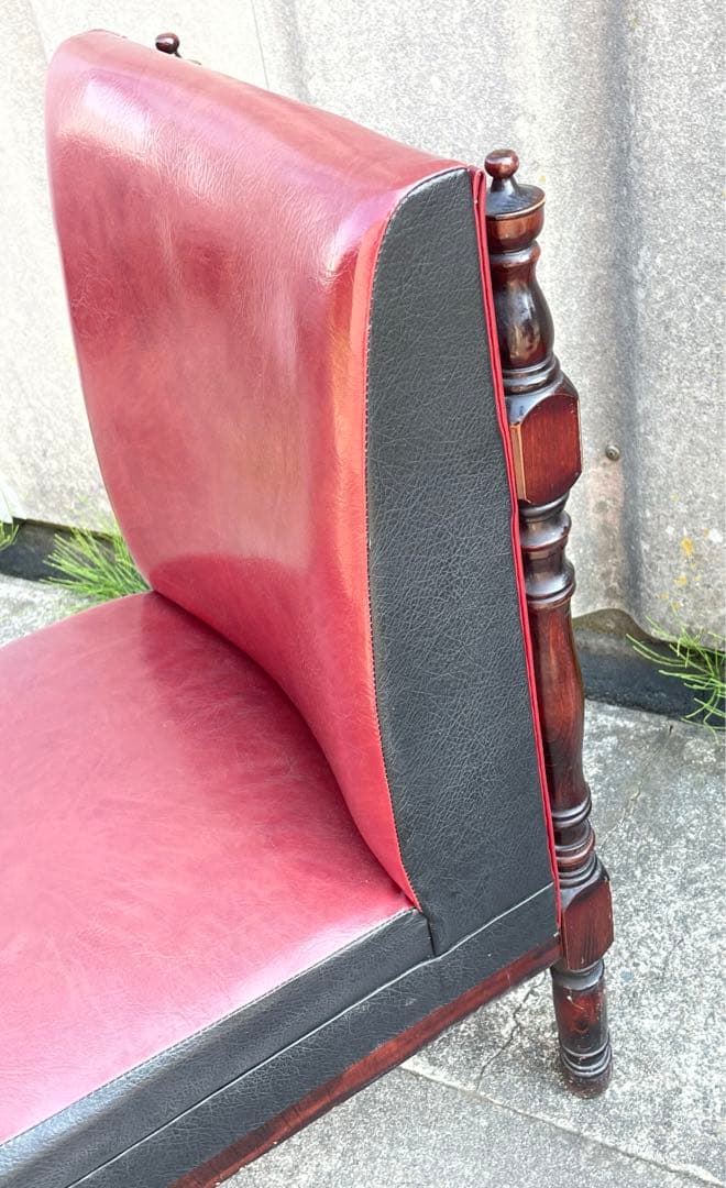 ビンテージ/レトロ/光製作所/HIKARI/喫茶店/スナックチェア/椅子/合皮⑤