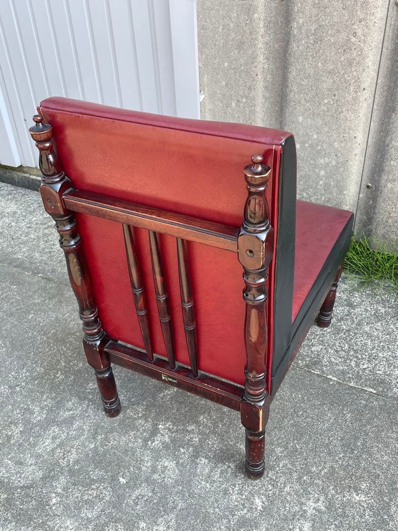 ビンテージ/レトロ/光製作所/HIKARI/喫茶店/スナックチェア/椅子/合皮⑤