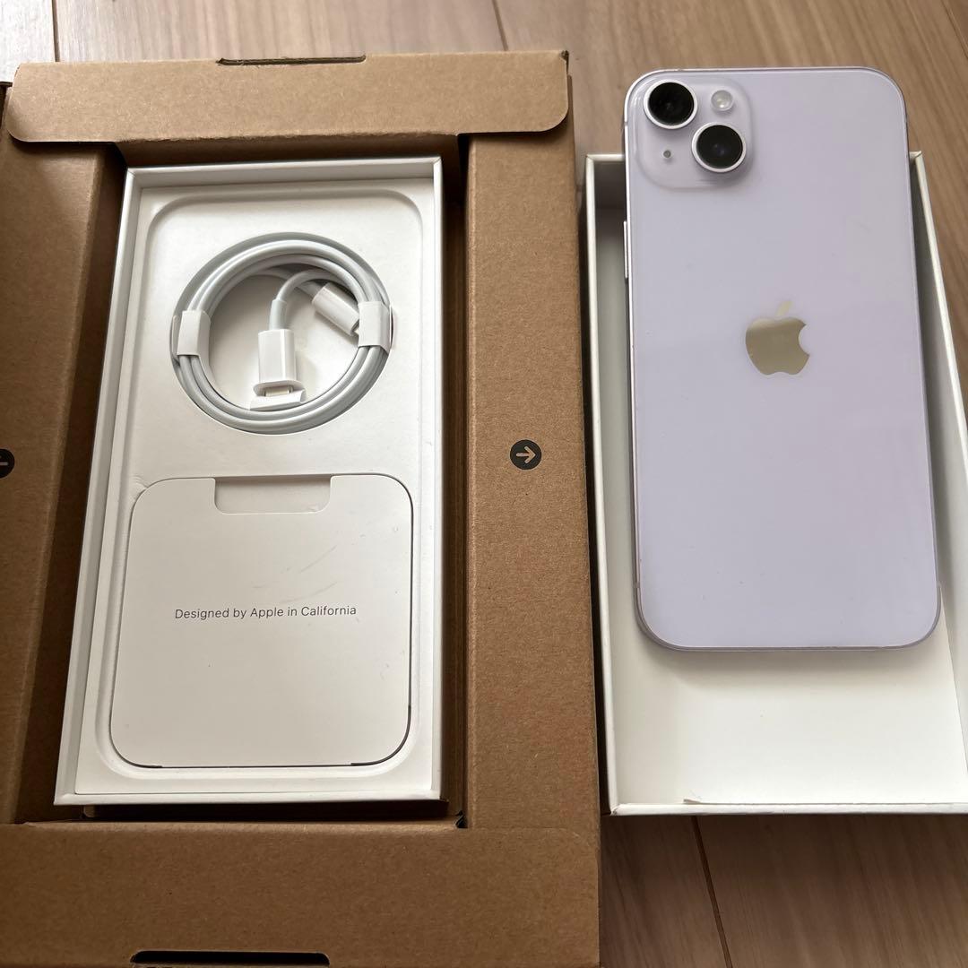 【中古】iPhone14 plus 128GB パープル　SIMフリー