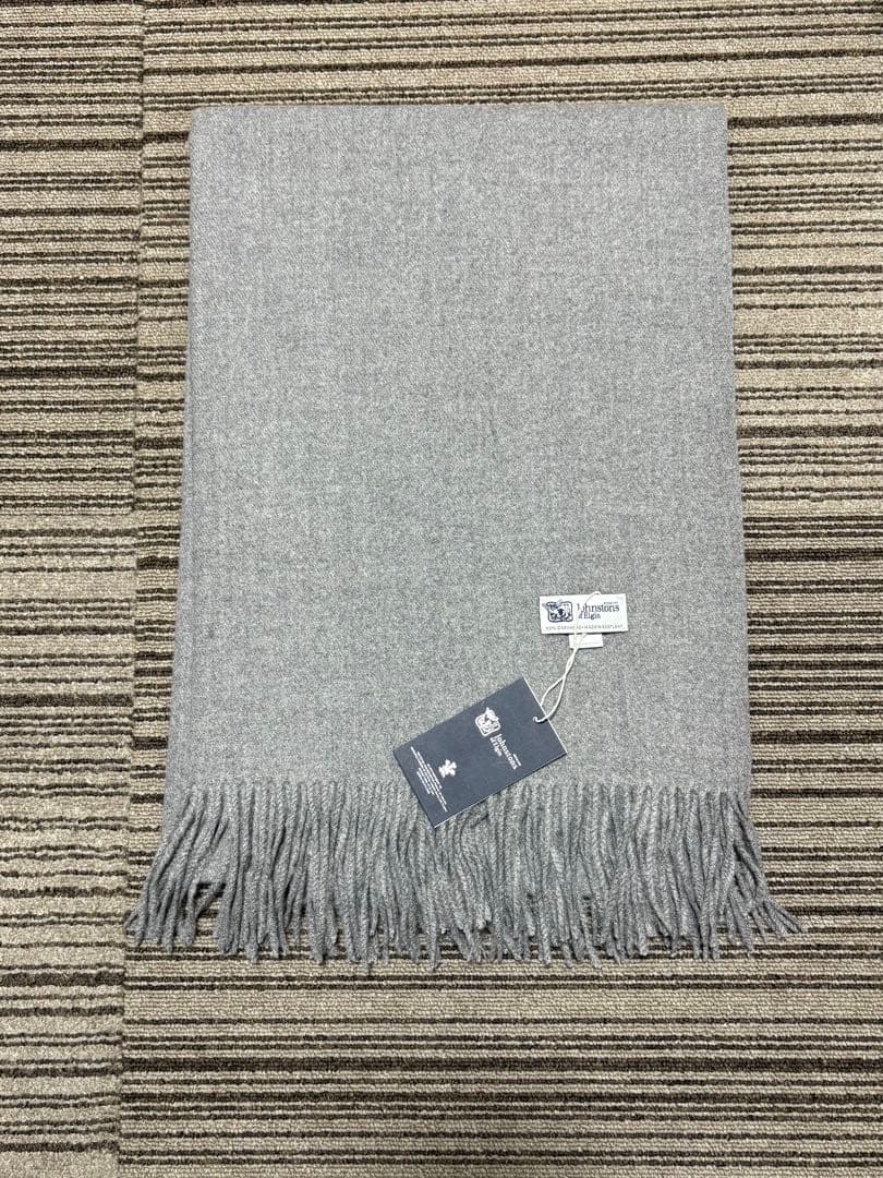 ま*り様 JOHNSTONS ジョンストンズ 大判 マフラー ストール グレー