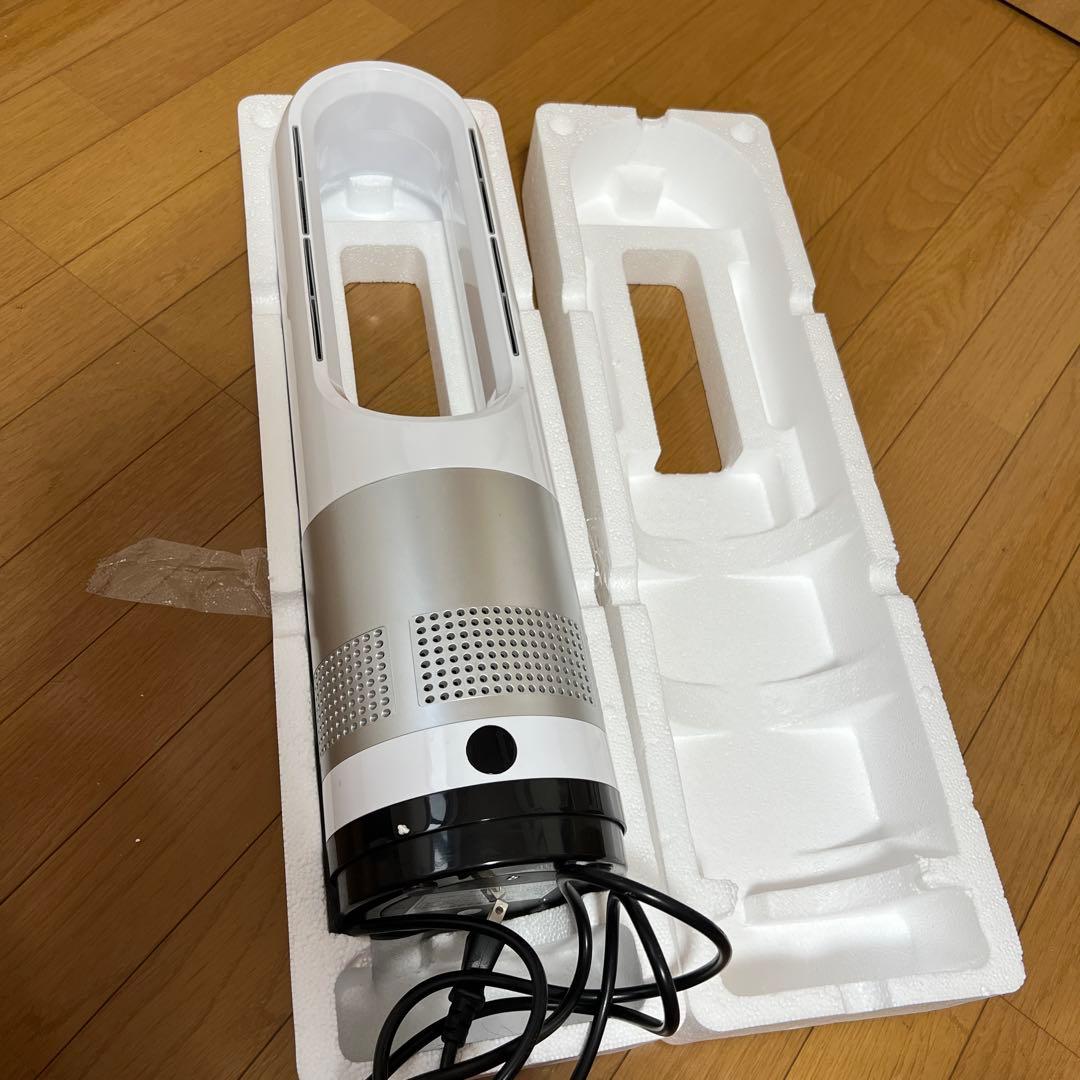 シルバー/ホワイト 冷風機 静音設計