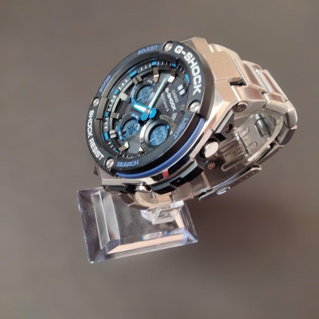 【美品】G-SHOCK GST−W100D電波ソーラー　タフソーラー