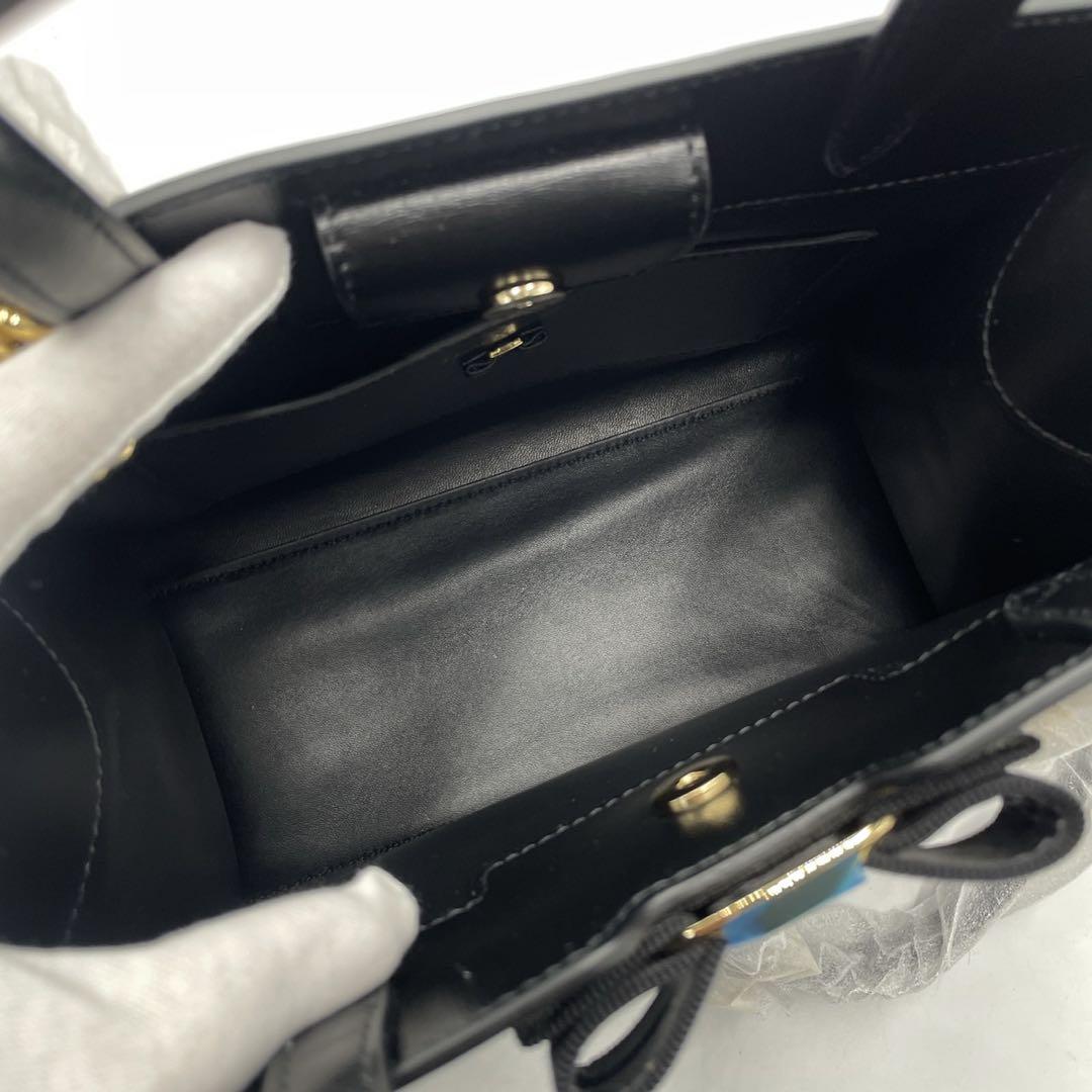 未使用品/現行モデル● フェラガモ 2way ハンドバッグ ヴァラリボン レザー