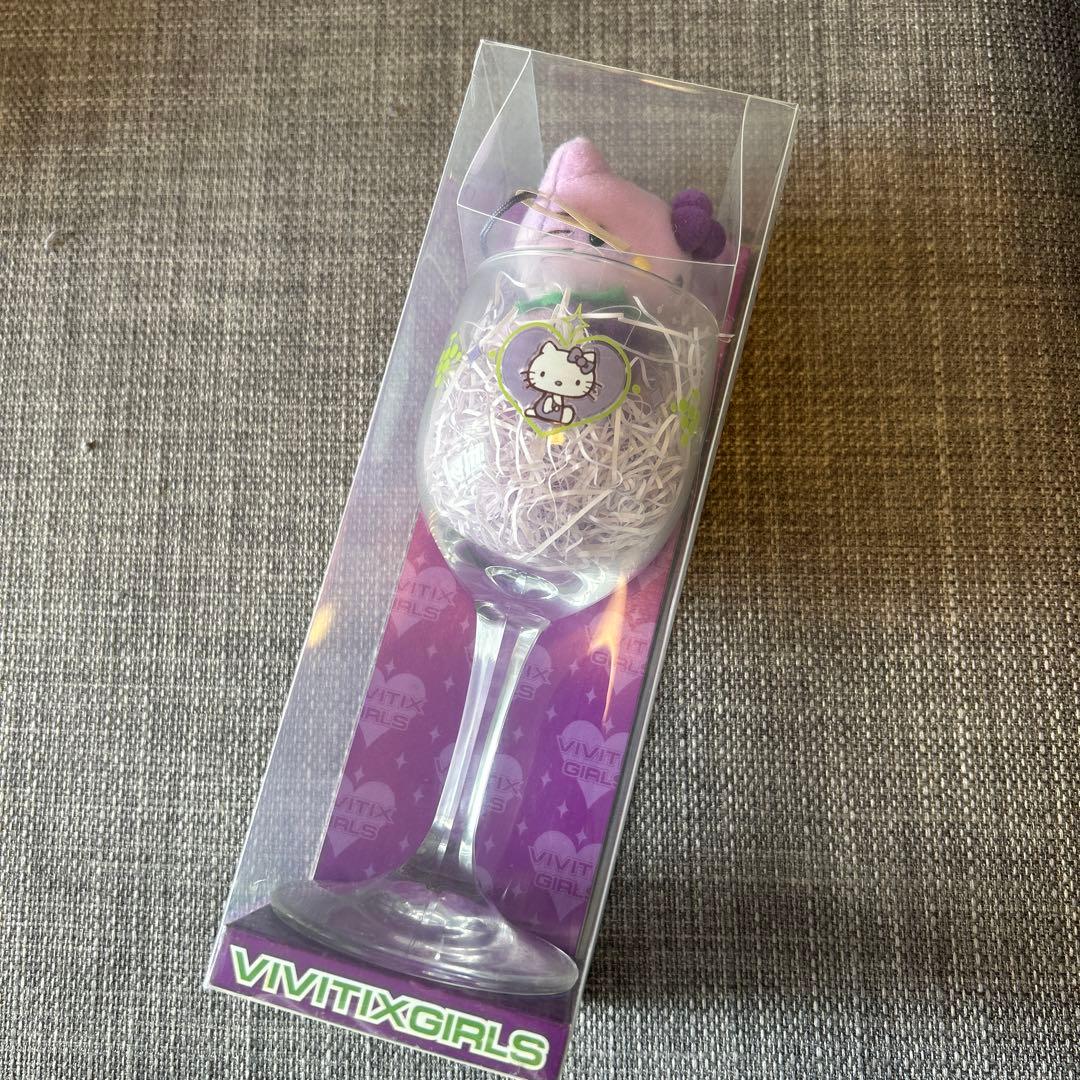ハローキティ グラスとぬいぐるみストラップ セット