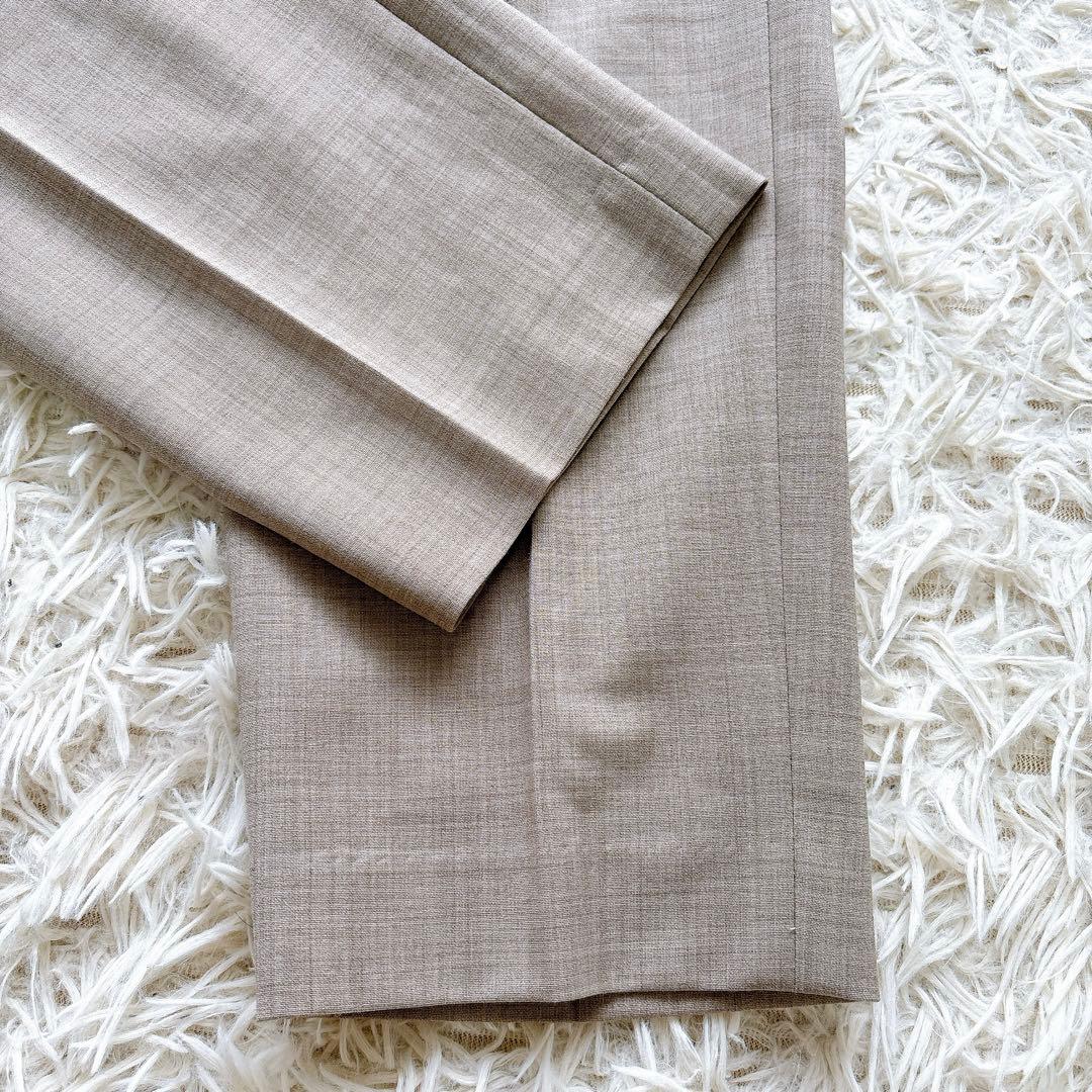 美品　スーツカンパニーシー　洗える　スーツ　ノーカラー　セットアップ　ベージュ