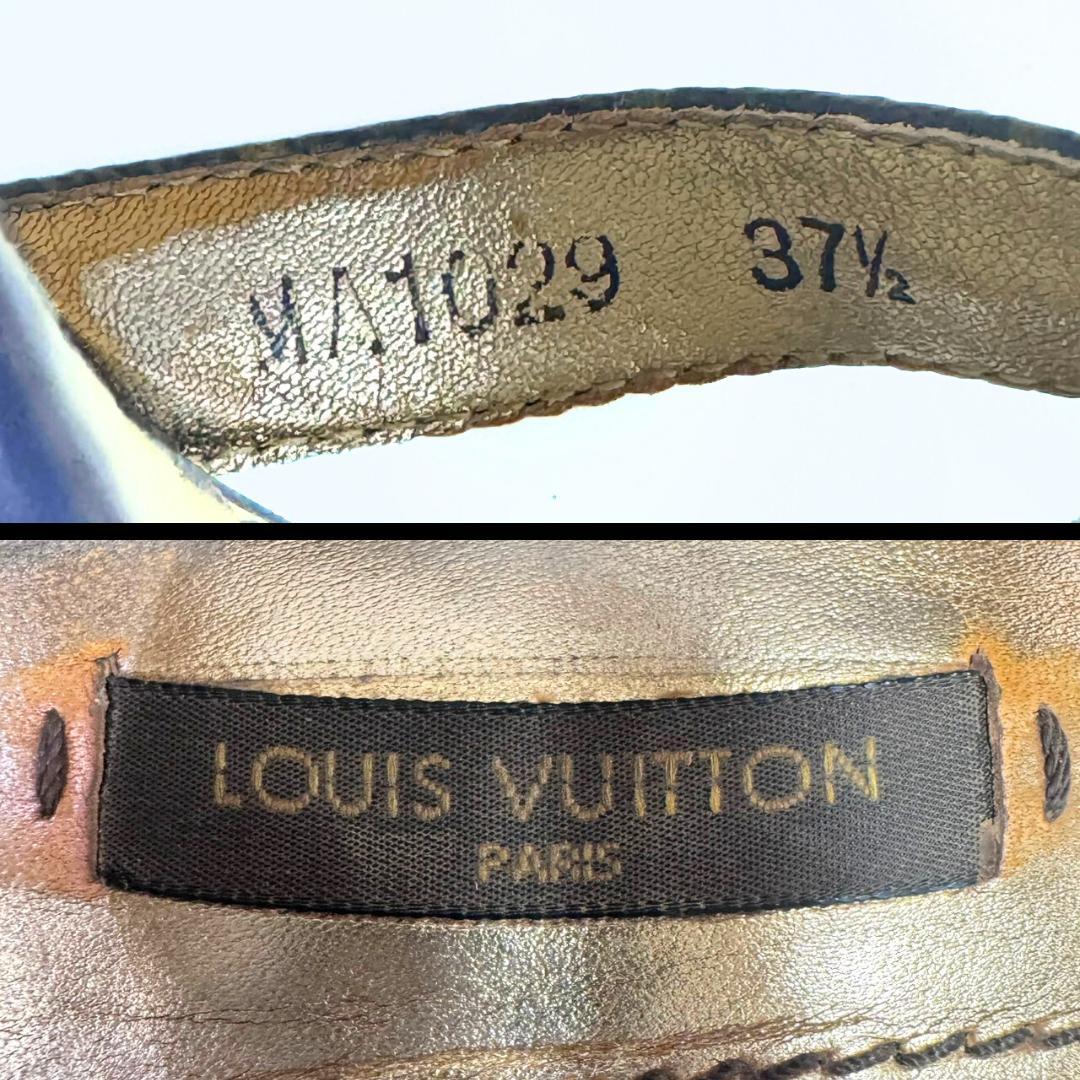 LOUIS VUITTON サンダル モノグラム ストラップ ウェッジサンダル