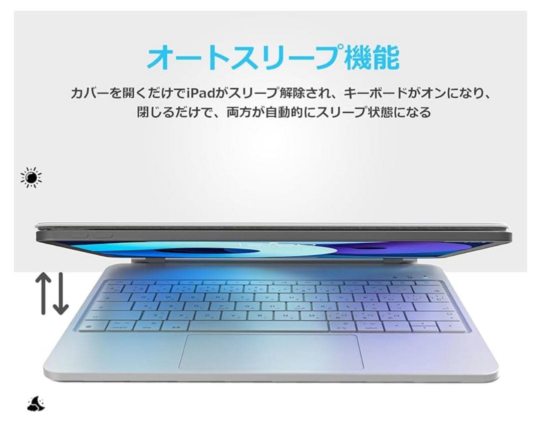 511069 QERDAOYI マジックキーボード タブレットキーボード