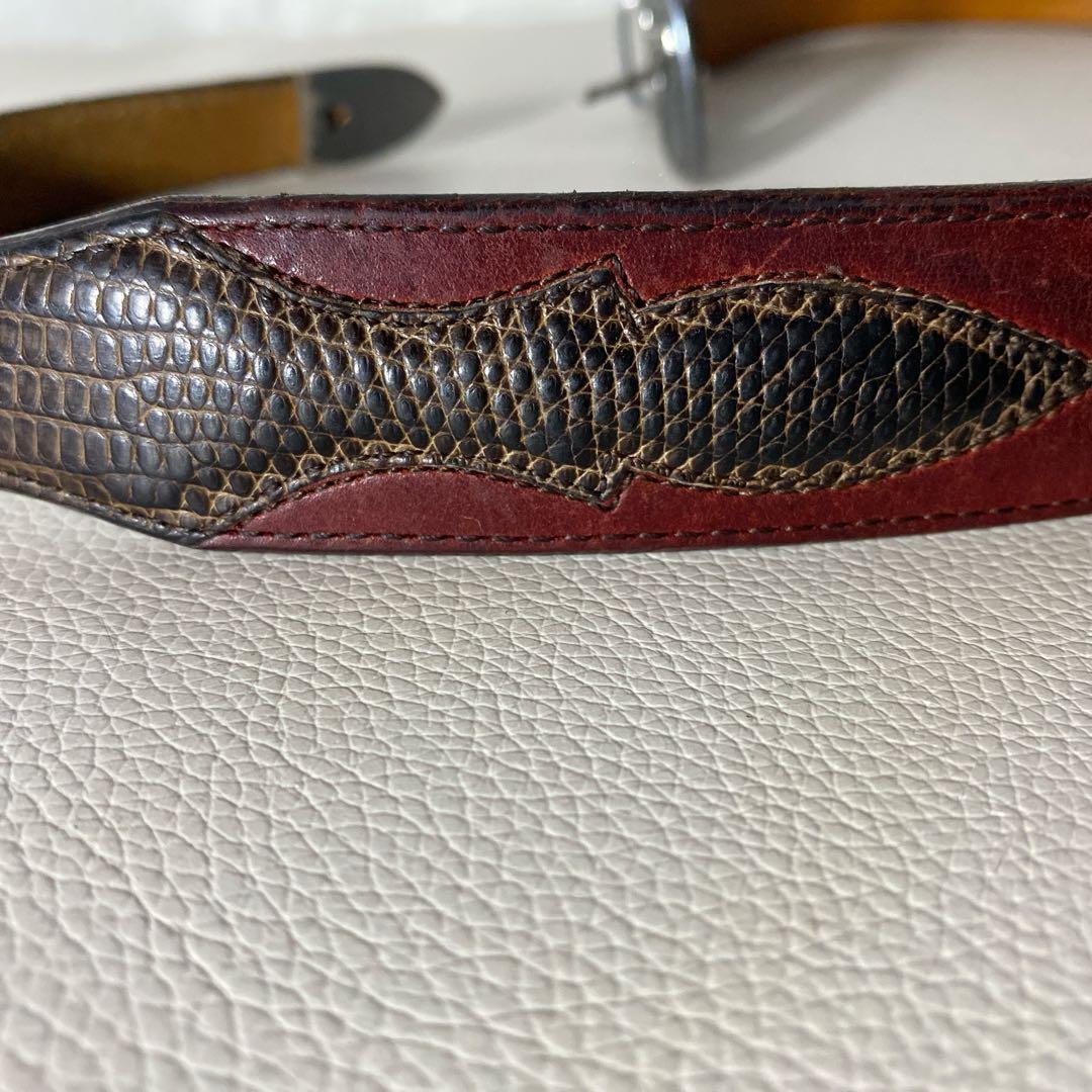 FUNNYのリザードレザー ベルト