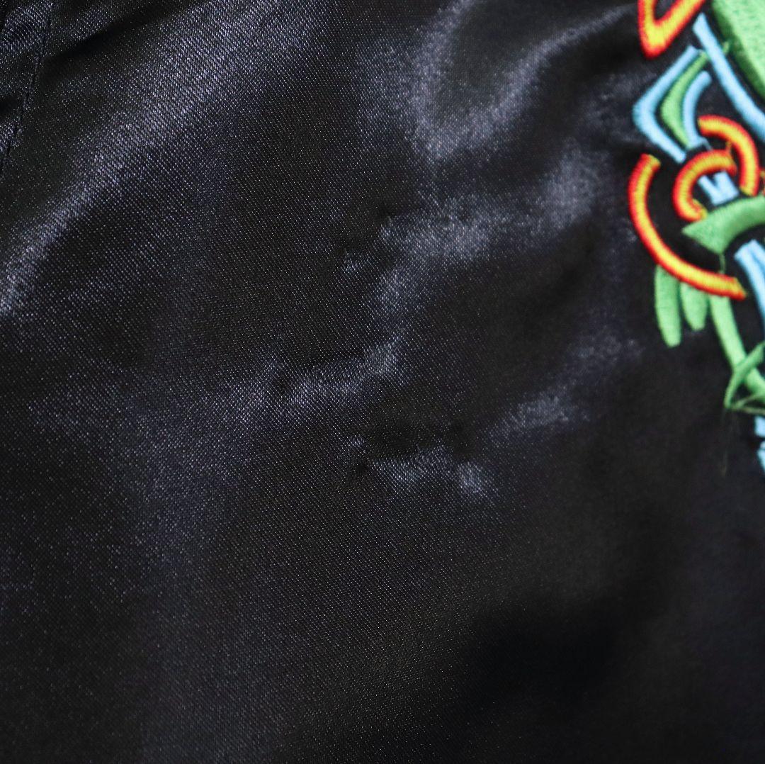 SANTA CRUZ サンタクルーズ デカ刺繍 バラ刺繍 中綿 スカジャン L