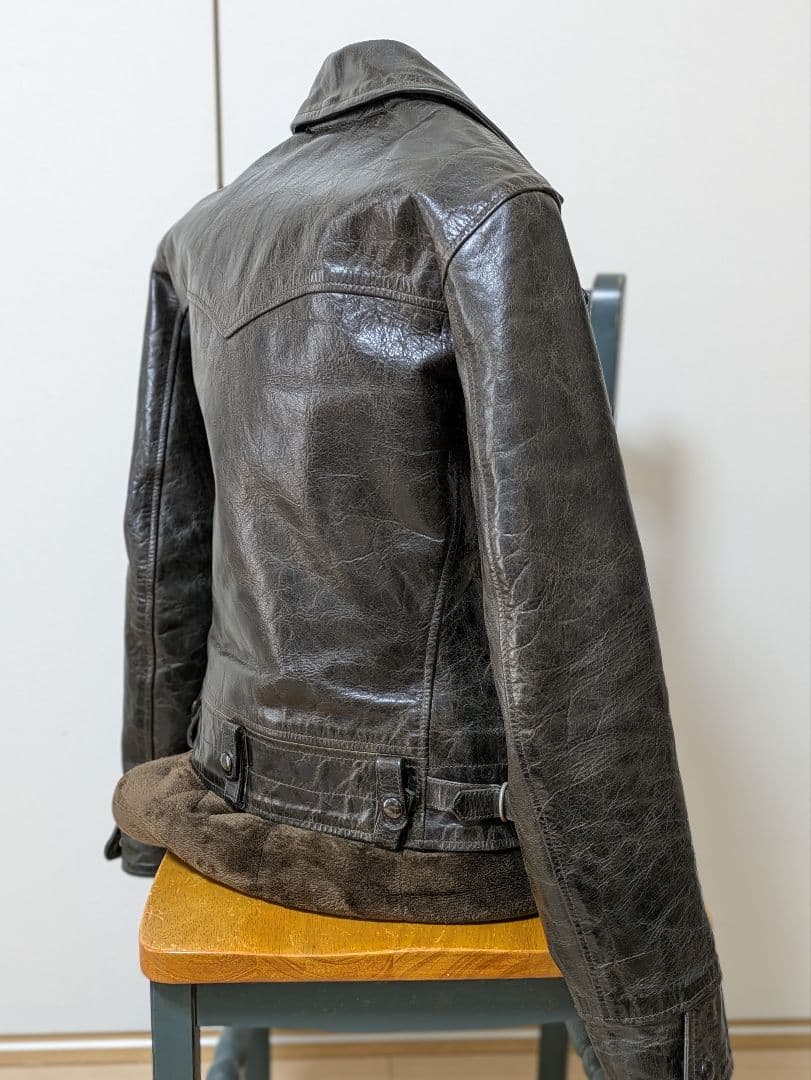 レインボーカントリー　ホースハイド　ダブルライダース 38黒