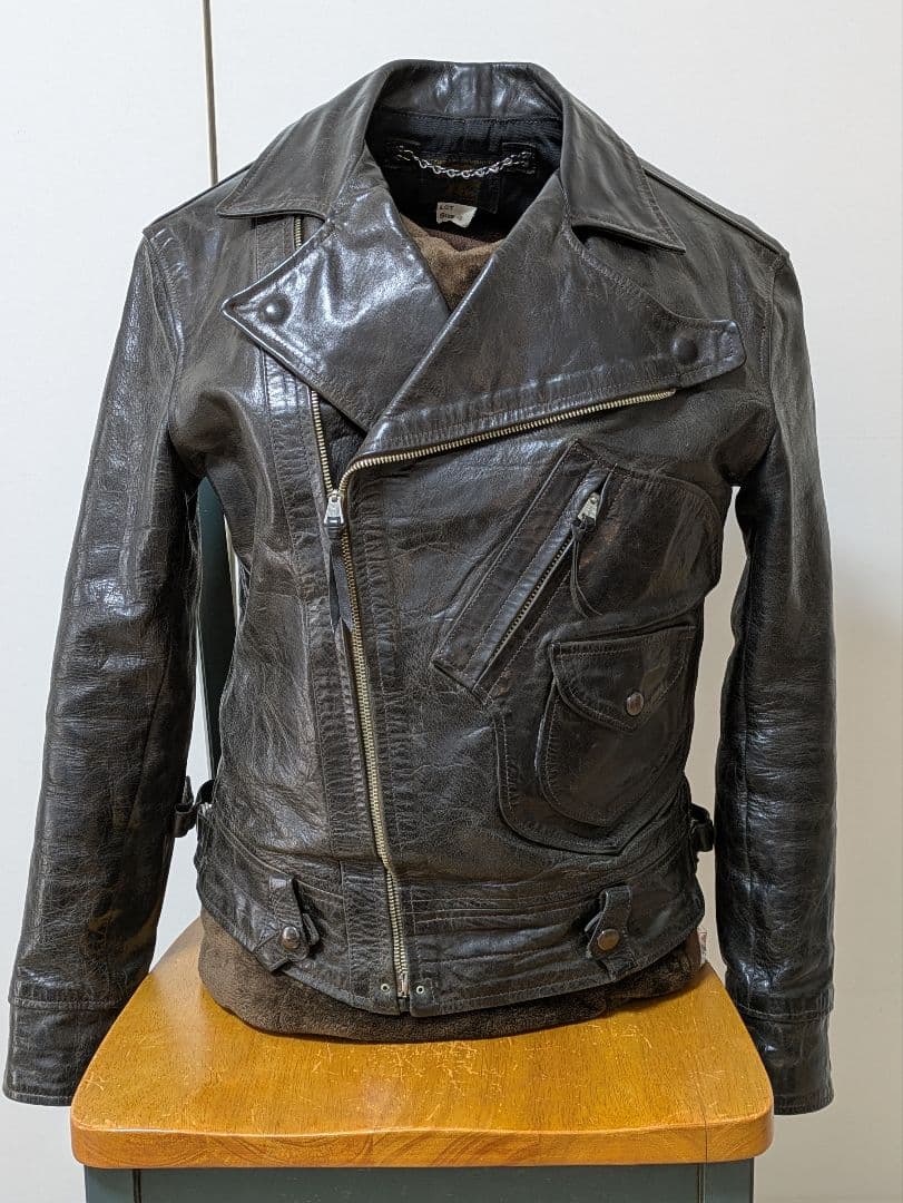 レインボーカントリー　ホースハイド　ダブルライダース 38黒