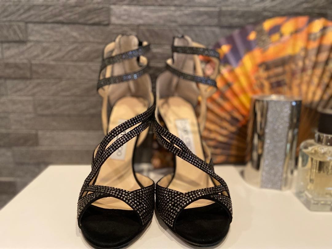 JIMMYCHOO黒サンダル34.5