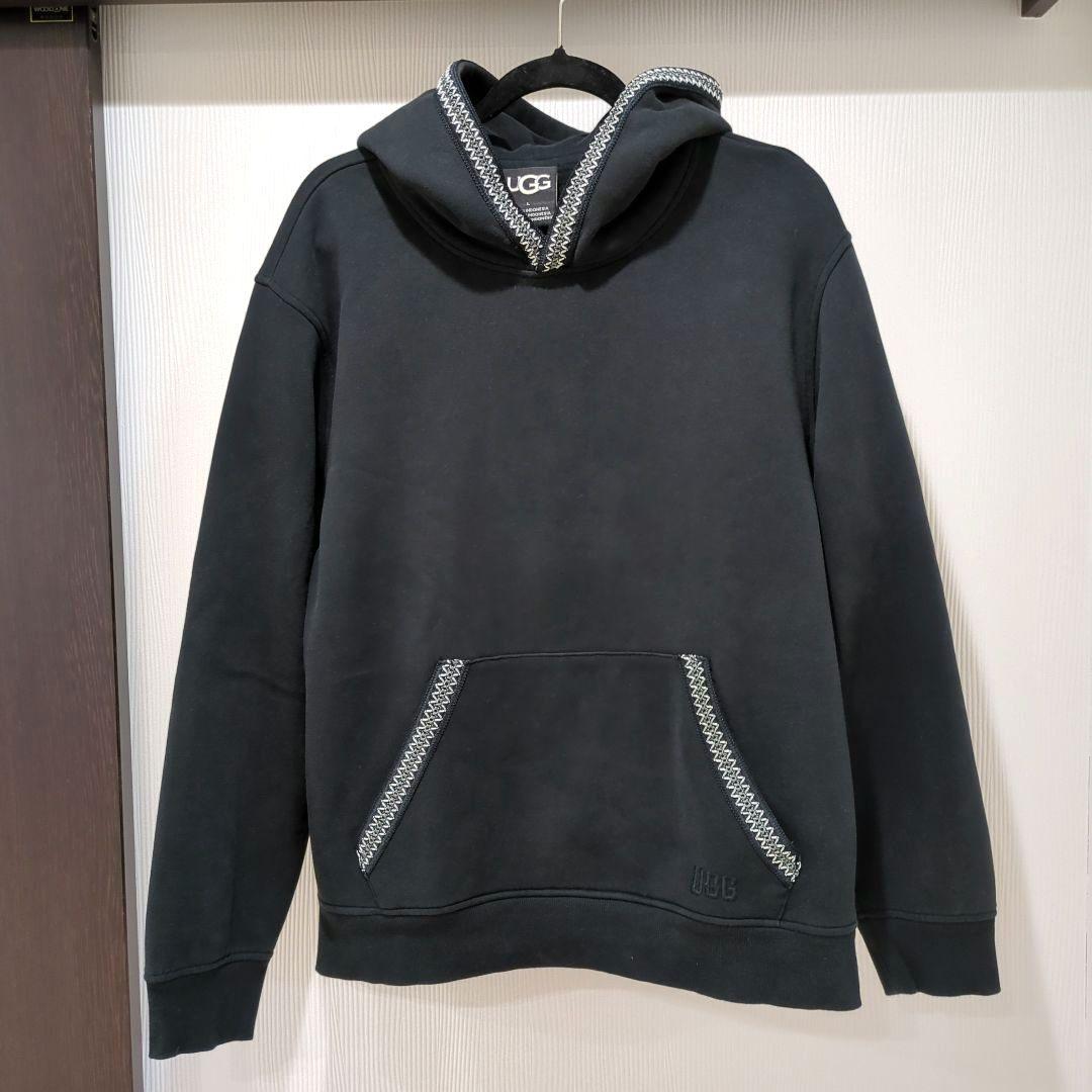 UGG アグ 裏起毛パーカー ブラック メンズ L 匿名配送