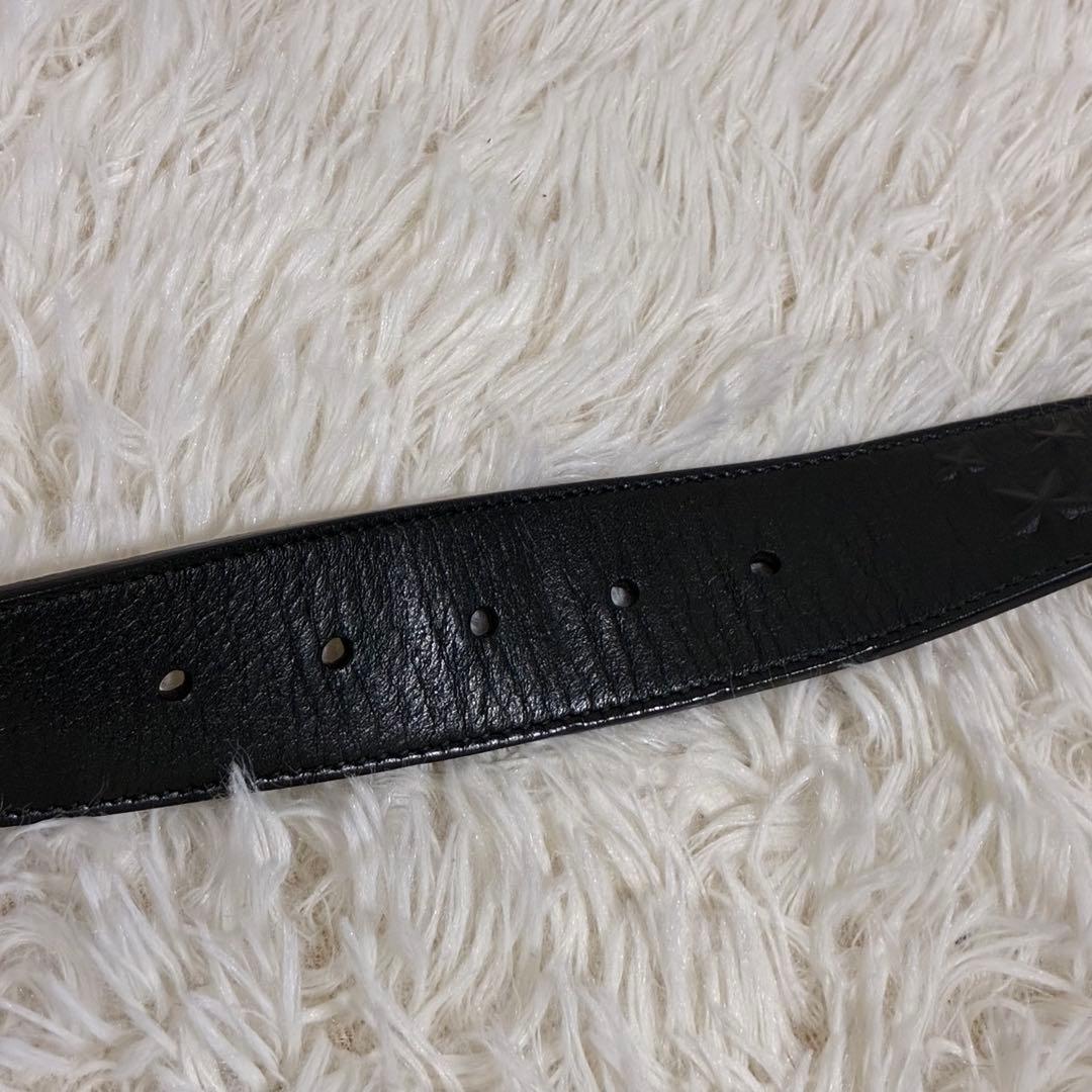 ジミーチュウ　ベルト　ブラック　スター　レザー