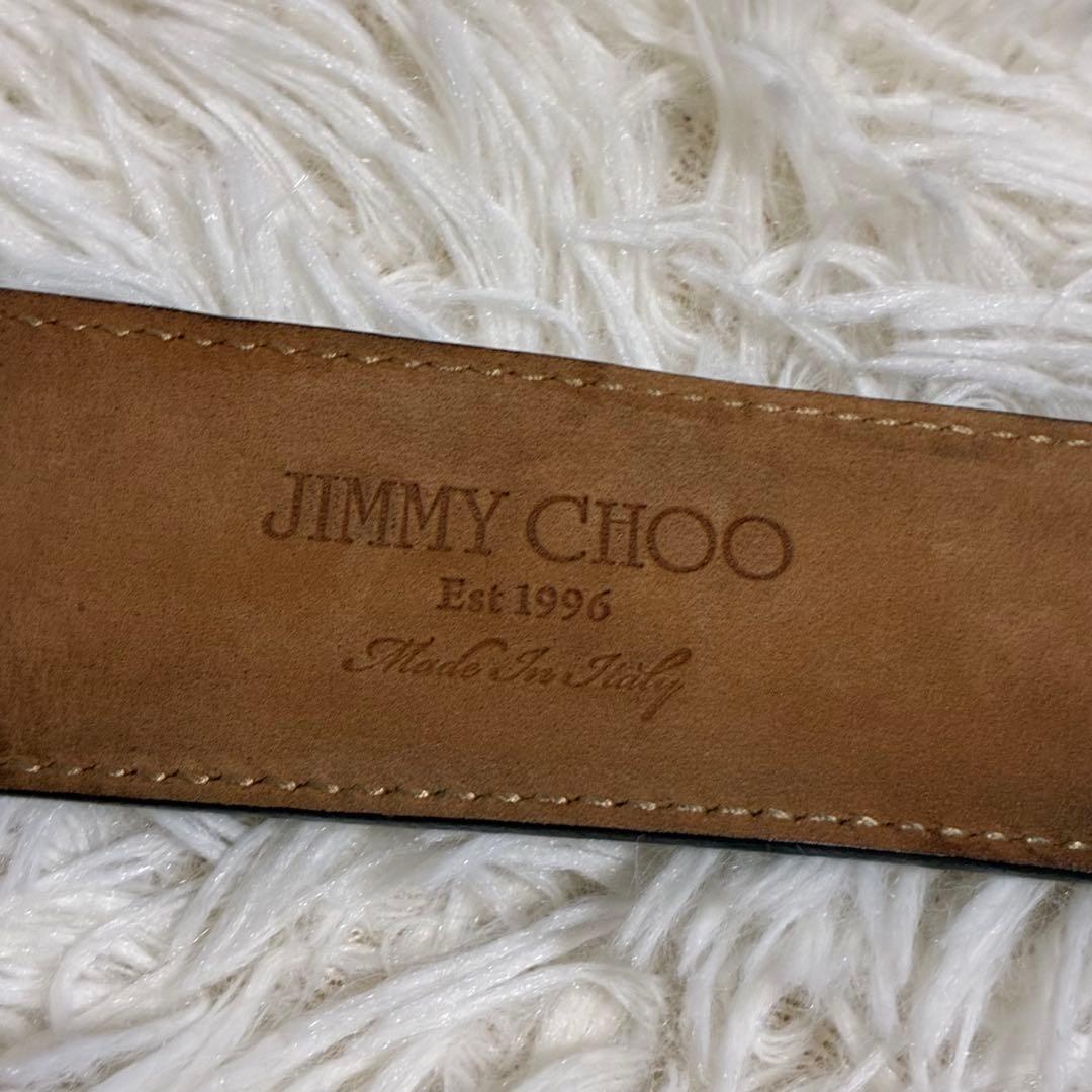 ジミーチュウ　ベルト　ブラック　スター　レザー