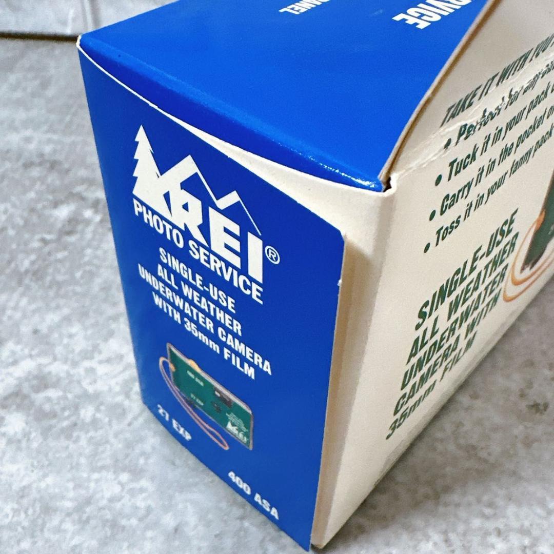 超レア　デッドストック　アールイーアイ　REI 使い捨てカメラ　防水水中カメラ