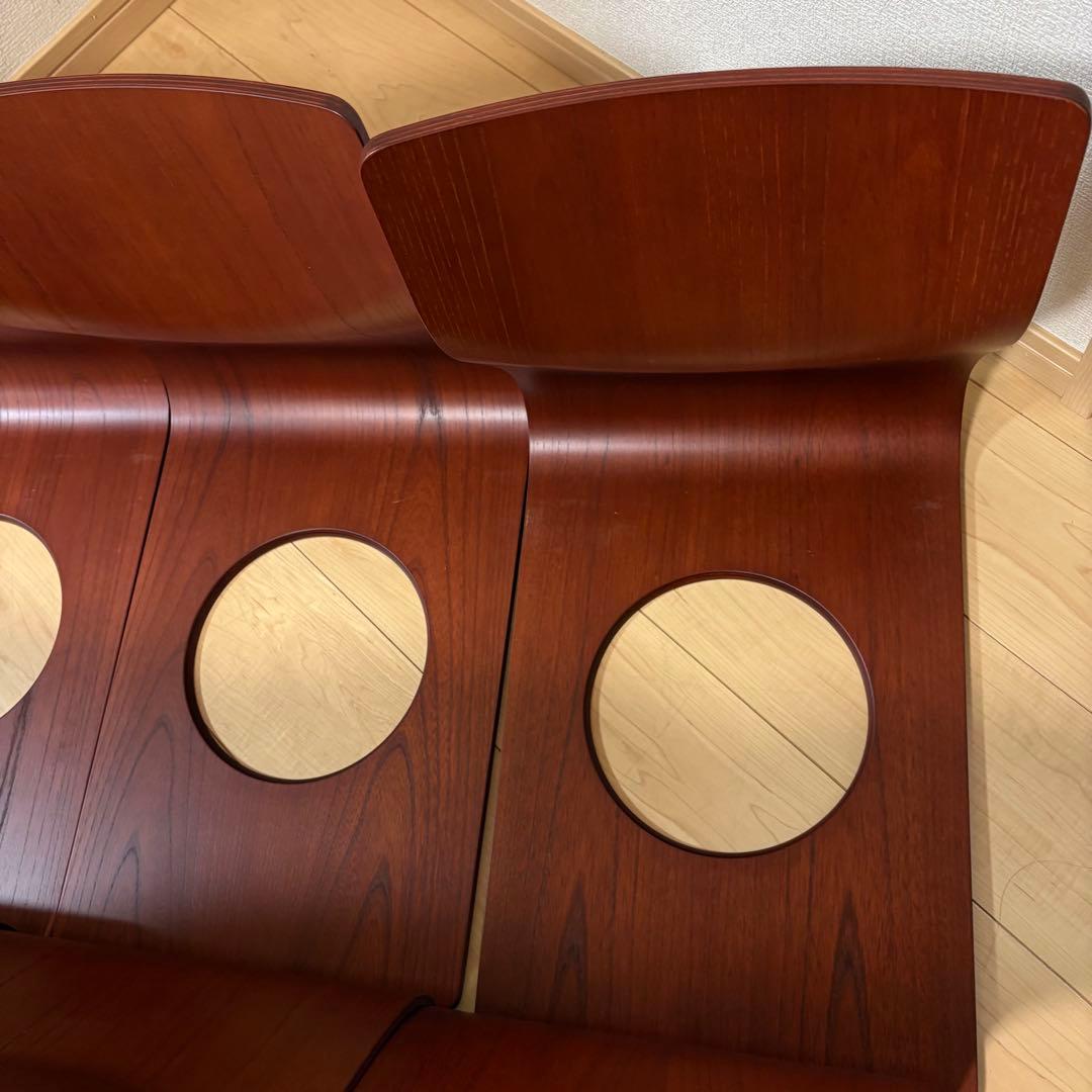 希少 天童木工 木製 曲木 座椅子 6脚セット TENDO 旧ロゴ