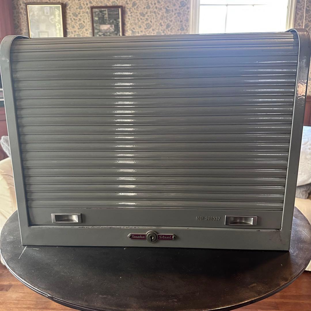 ビンテージ　スチール　シャッターケース　シャッタートレー　トレーキャビネット