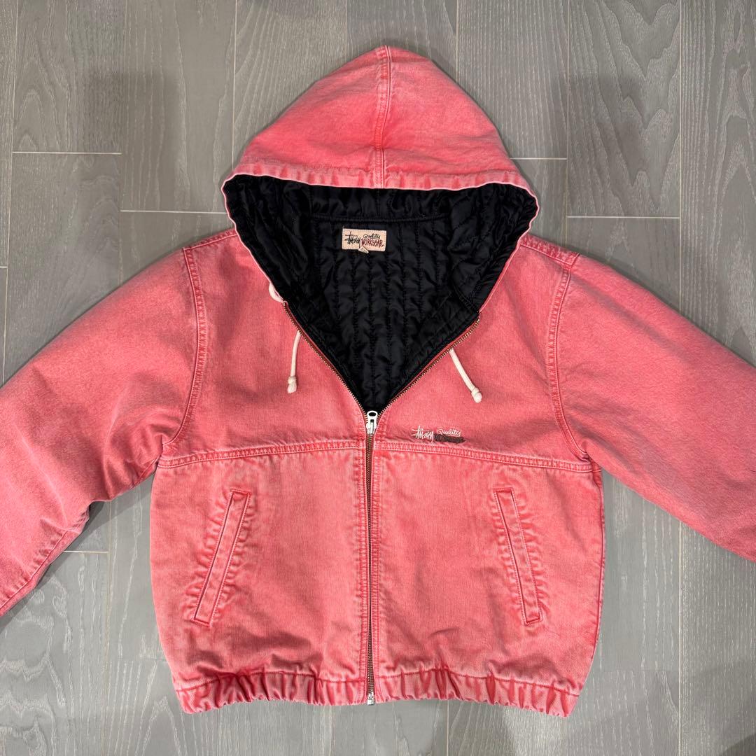 Stussy DONGBAR フード付きジャケット ピンク Mサイズ