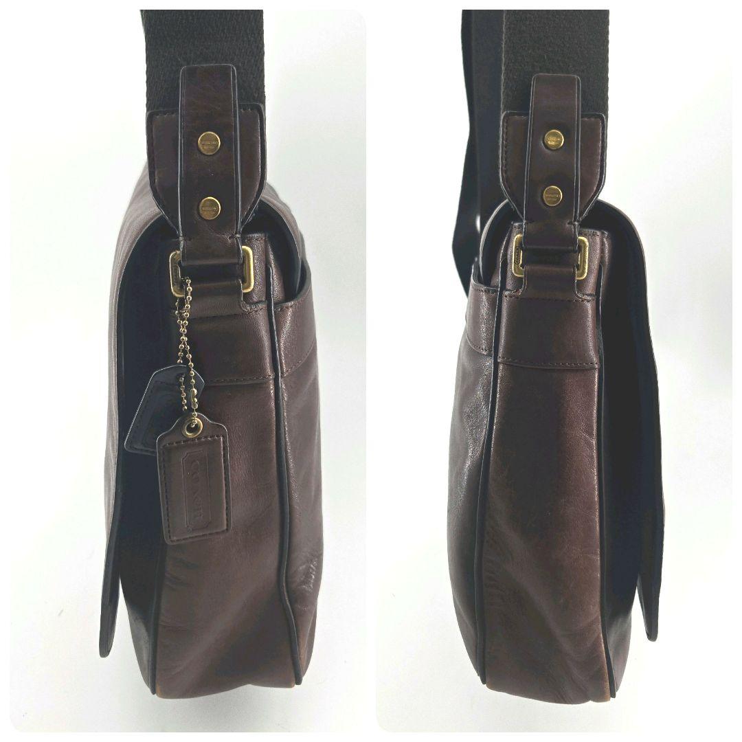 良品　COACH　ブリーカークーリエ　レザーメッセンジャーバッグ