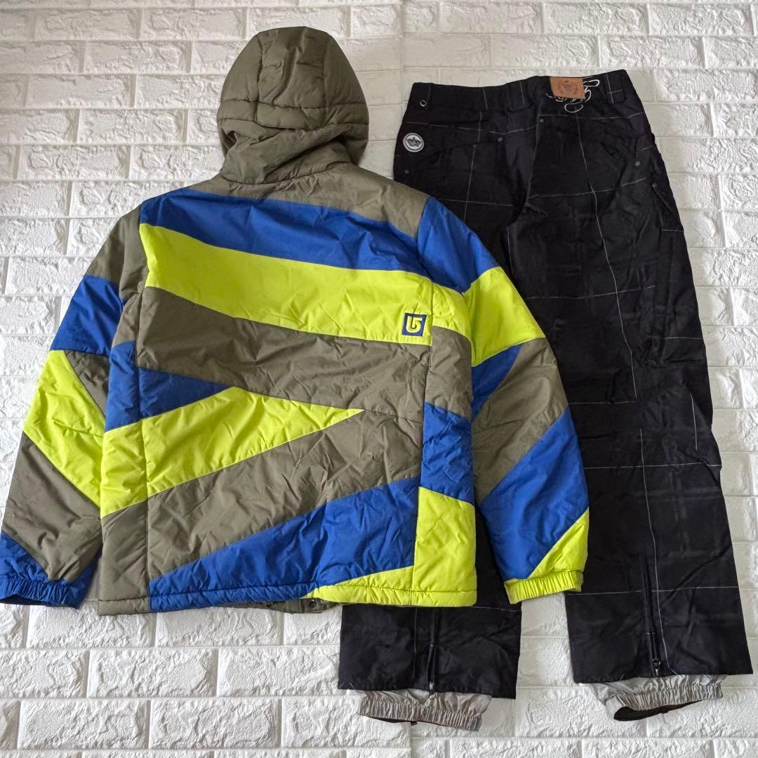 gh様 BURTON バートン スノーボードウェア メンズ 上下 ネオンカラーM