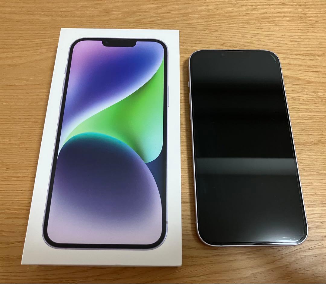 Apple iPhone 14 Plus パープル 本体・箱・充電器付き