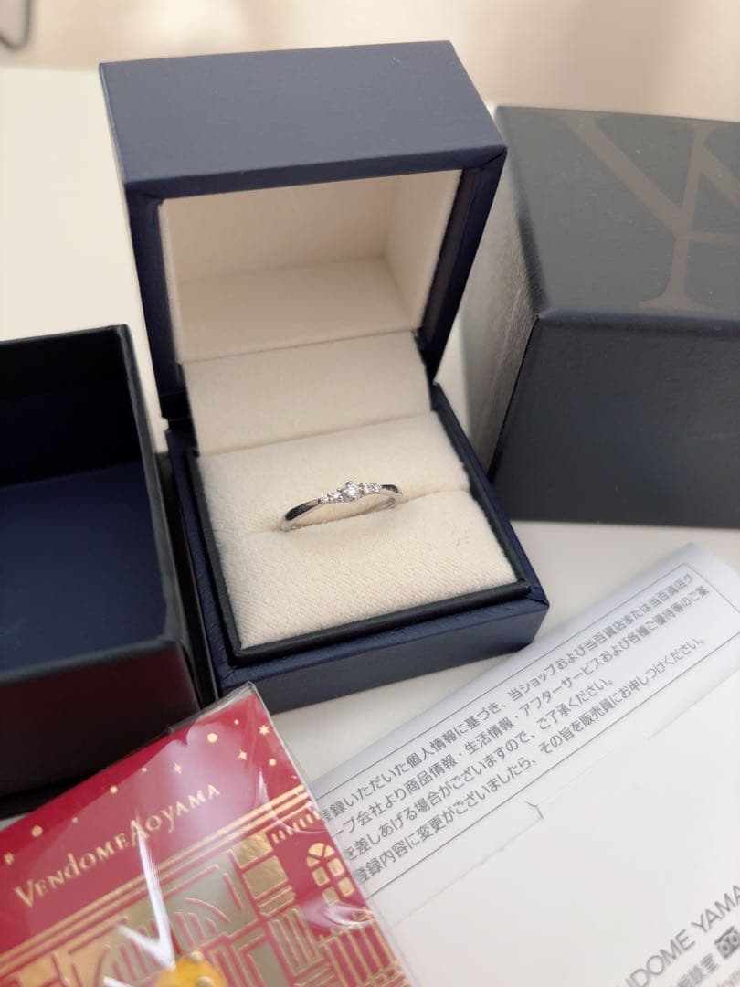 miico 再出品 ヴァンドーム青山プラチナリング 9号 美品