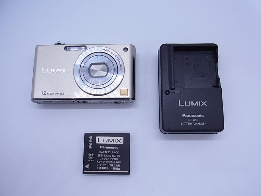 完動品 Panasonic パナソニック LUMIX DMC-FX40 ゴールド