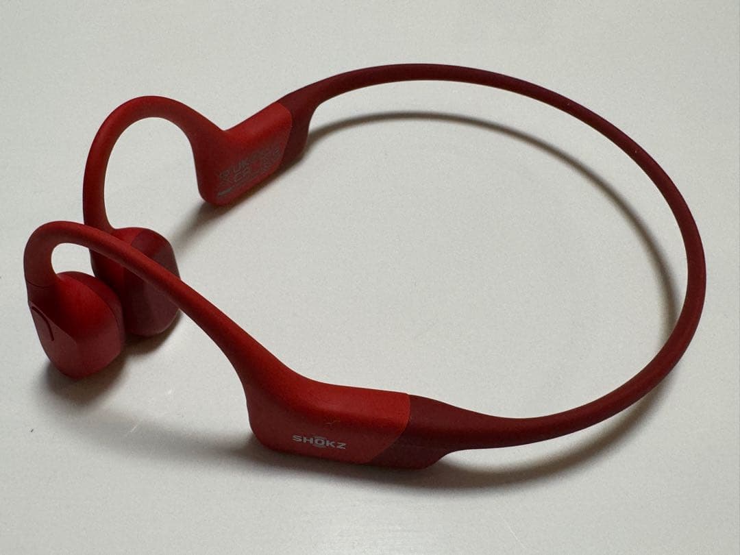 SHOKZ 骨伝導イヤホン レッド