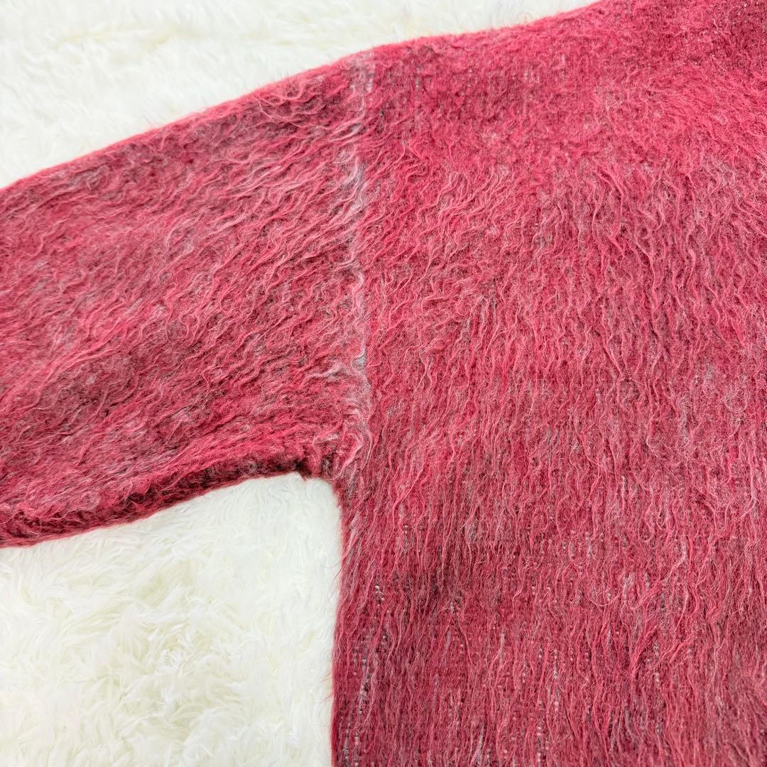 トップス Knuth Marf shaggy flower knit(unisex)red