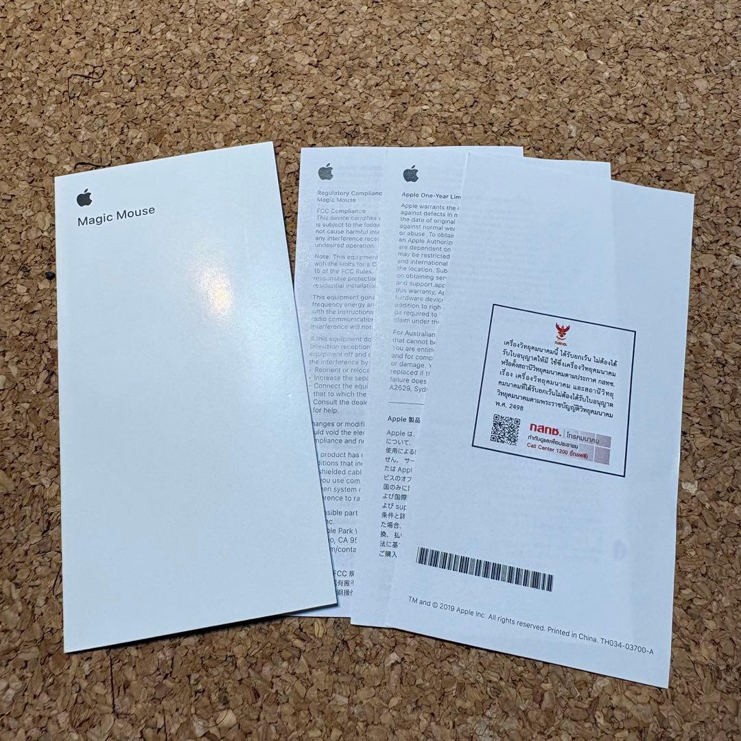 【美品】Apple Magic Mouse (USB-C) ブラック A3204