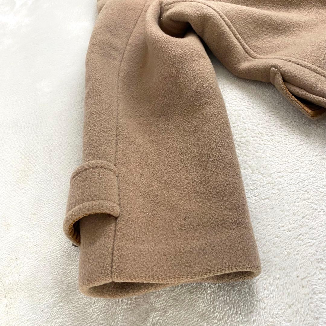 【美品】バーバリー 英国製 ダッフルコート フード ノバチェック ベージュ