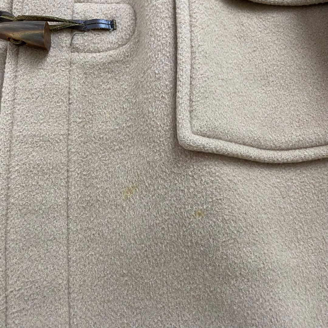【美品】バーバリー 英国製 ダッフルコート フード ノバチェック ベージュ