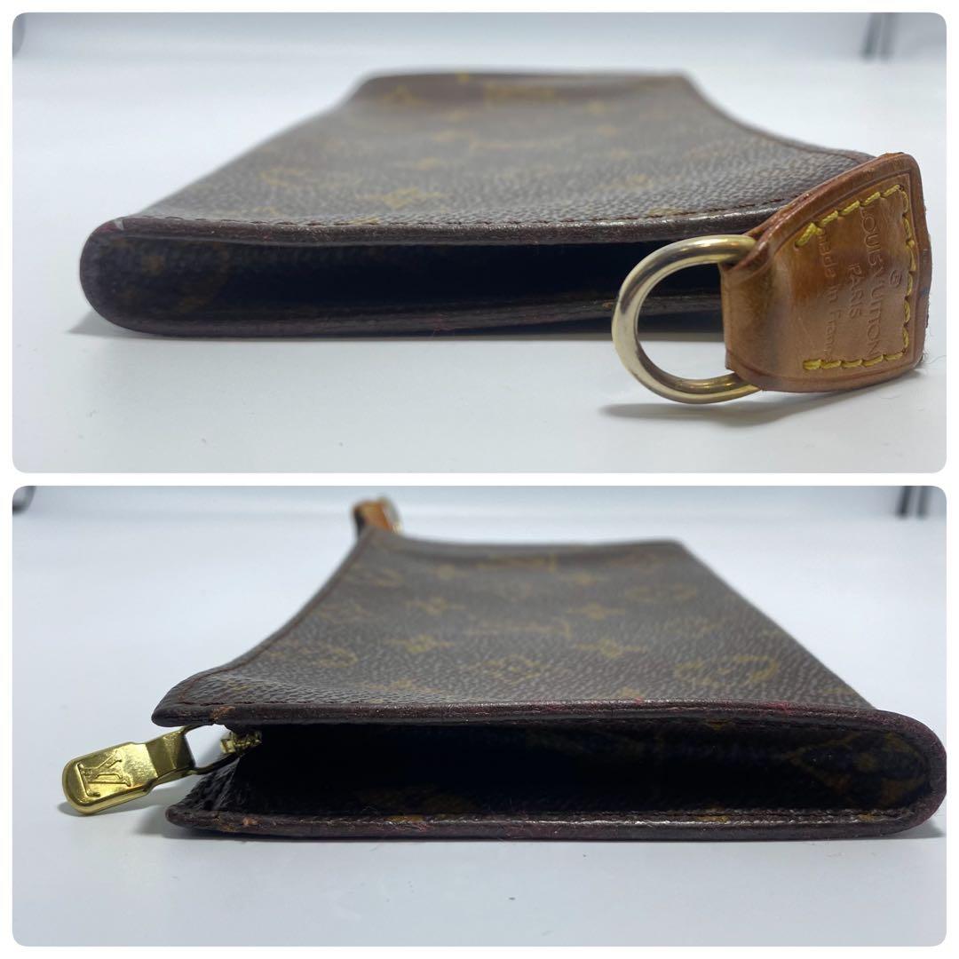 美品　ルイヴィトン ポーチ　ブラウン　モノグラム バケツトート付属ポーチ