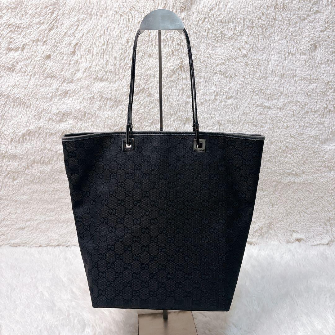 GUCCI グッチ トートバッグ ハンドバッグ 肩掛け GGキャンバス バケツ型