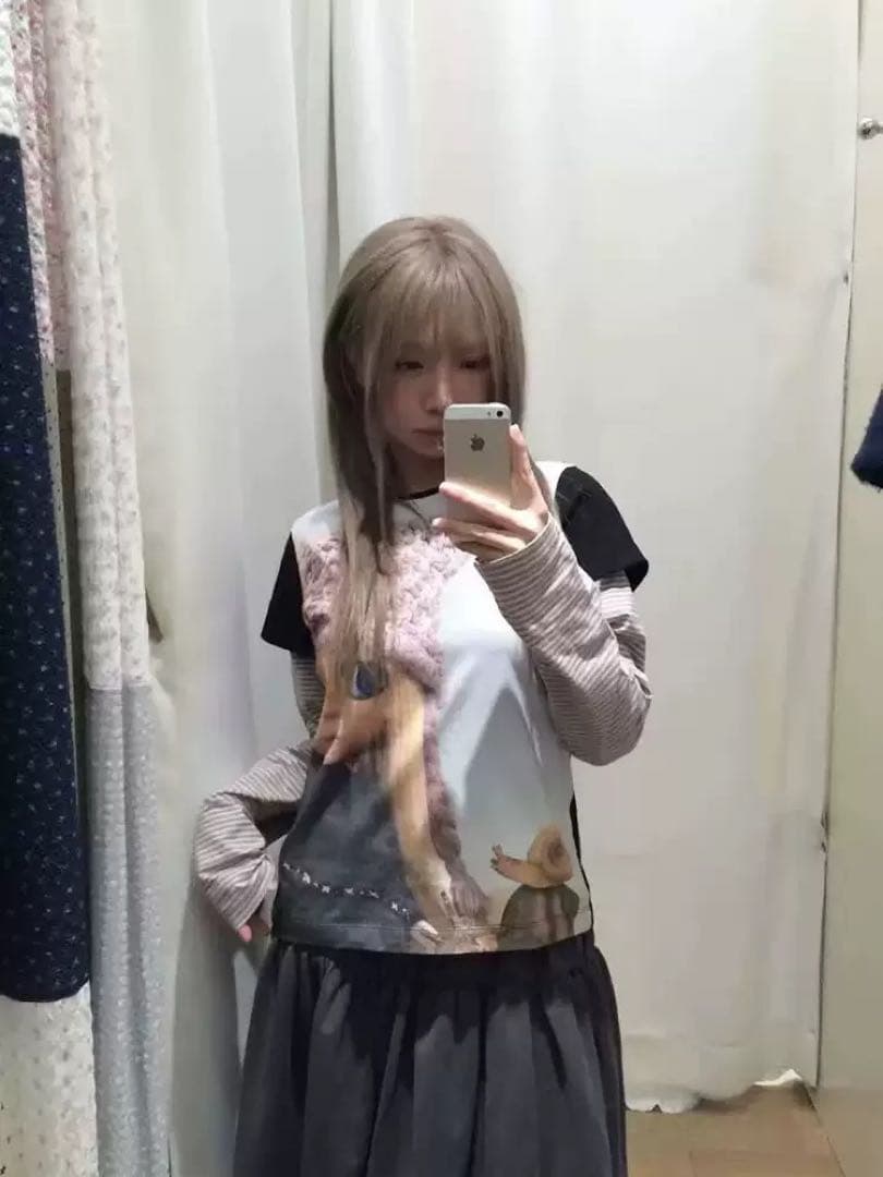 トップス COYSEIO X BLYTHE / STRIPE DOUBLE LONG