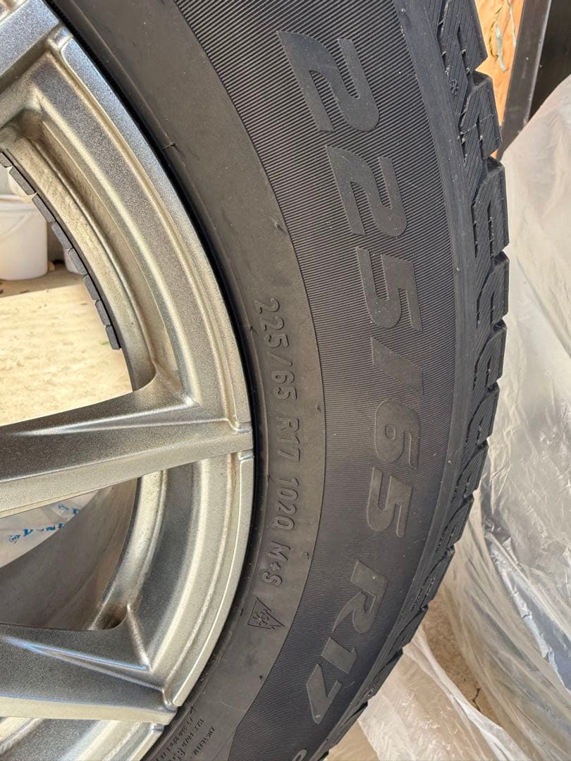 225/65R17 冬用タイヤ ホイール4本セット