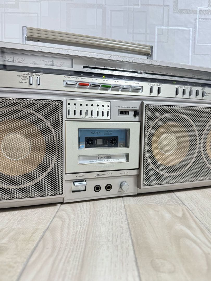 [動作品] PIONNER ラジカセ　SK-900 ラジオ　レトロ　カセットレ