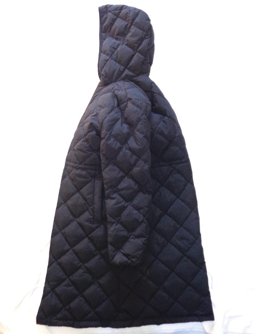 美品 VERYベストダウン大賞 TAION×UNFILO Aラインコート L紺