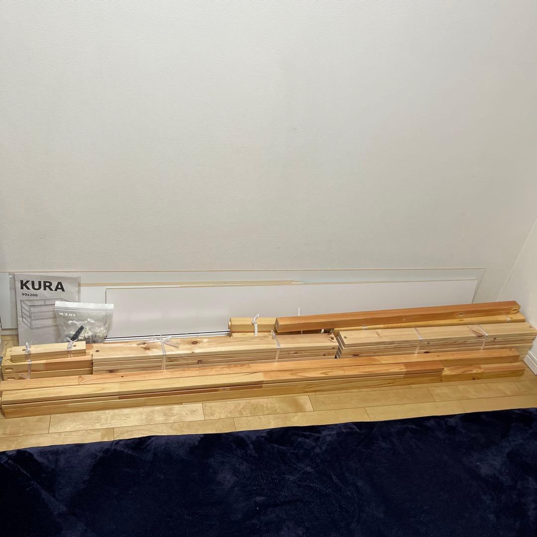 IKEA KURA キューラ　リバーシブル ベッド　ホワイト　二段ベッド　ロフト