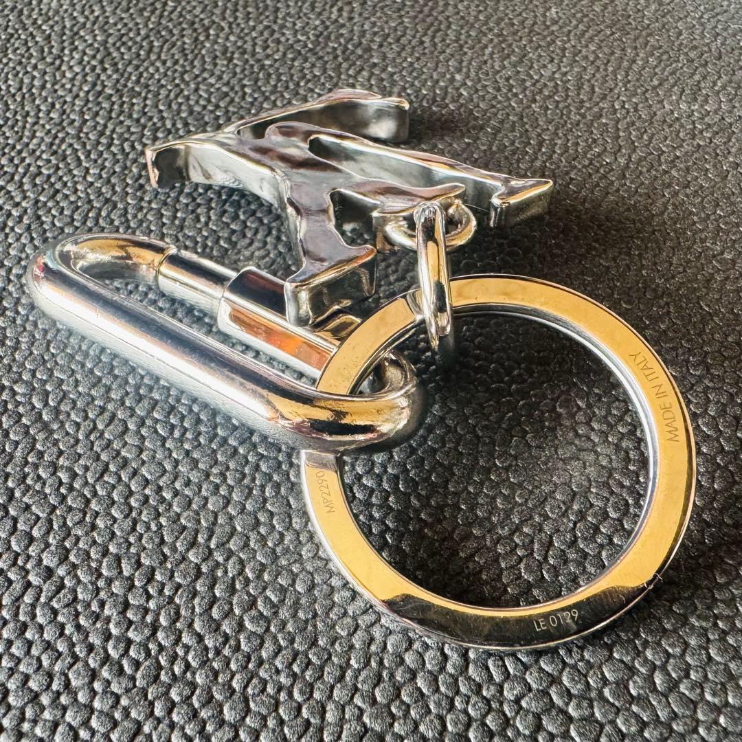 LOUIS VUITTON ポルトクレ LVシャープ キーホルダー チャーム極美