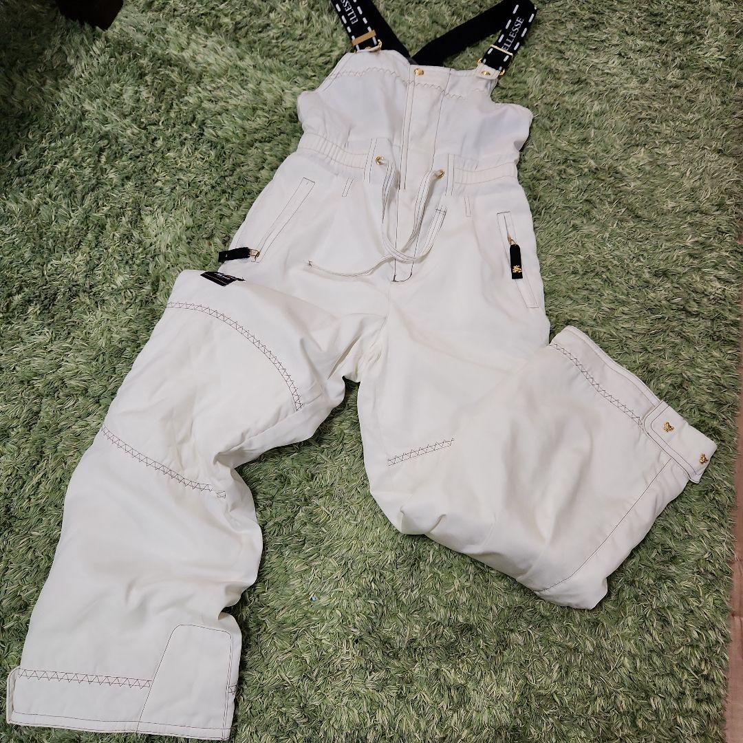 ビンテージ エレッセ ベスト付き テディベア スキー スノボウェブ 上下セット