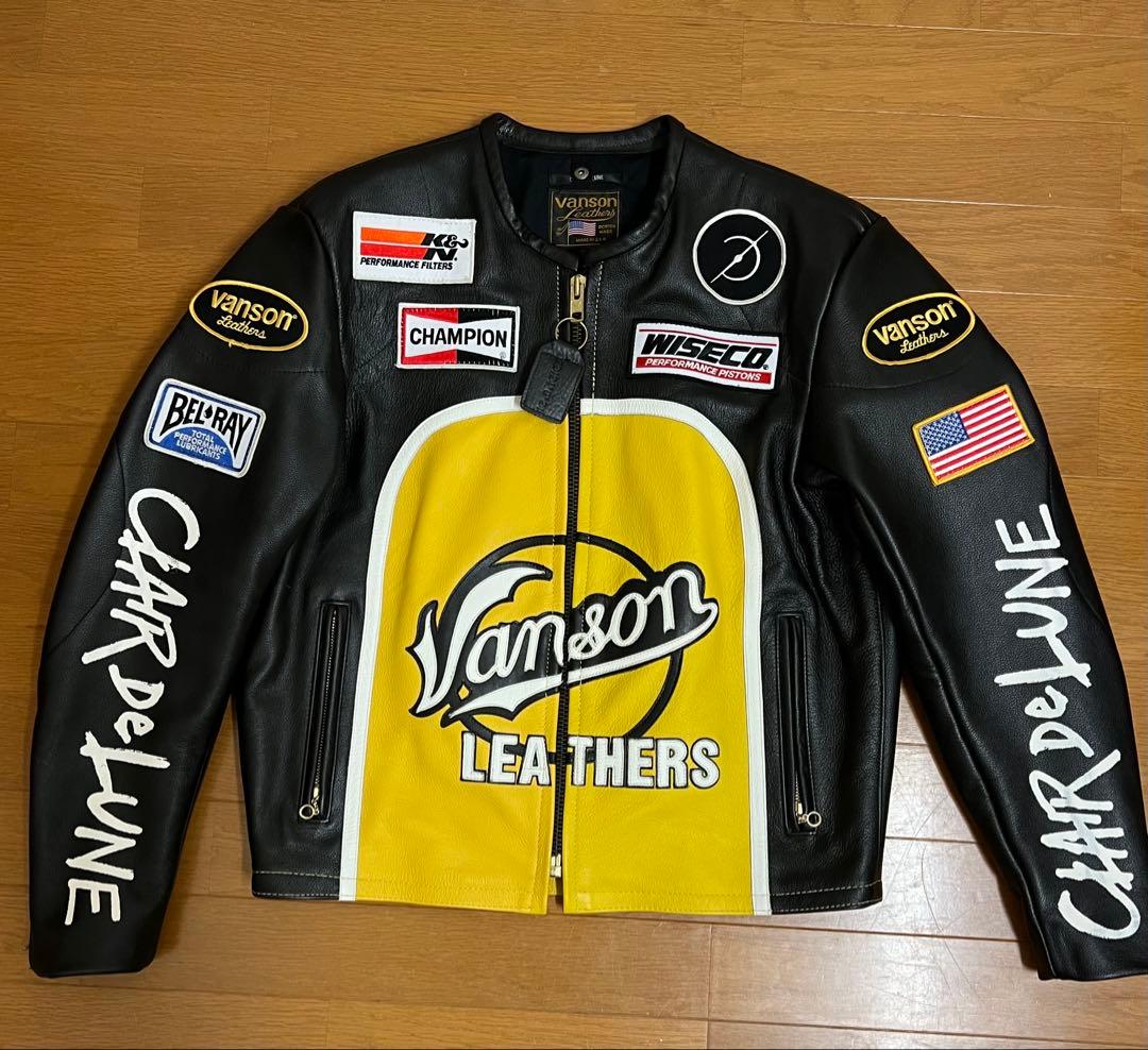 VANSON× CLAIR DE LUNE サイズMライダース(L〜XL相当）