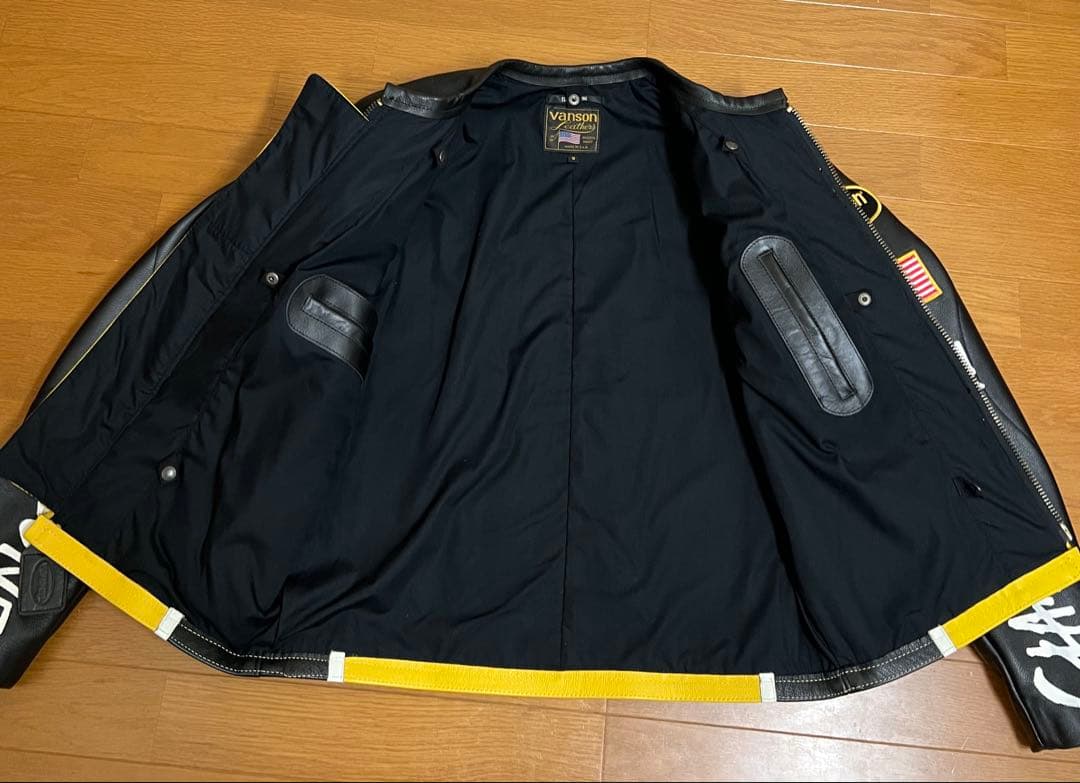 VANSON× CLAIR DE LUNE サイズMライダース(L〜XL相当）