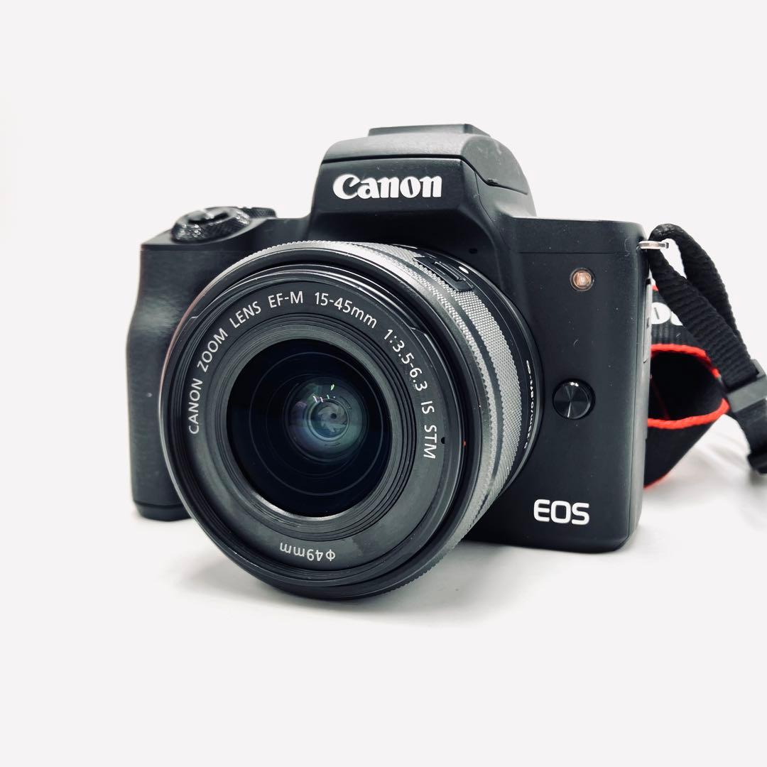 Canon EOS kiss M2 ブラック　15-45mmレンズセット