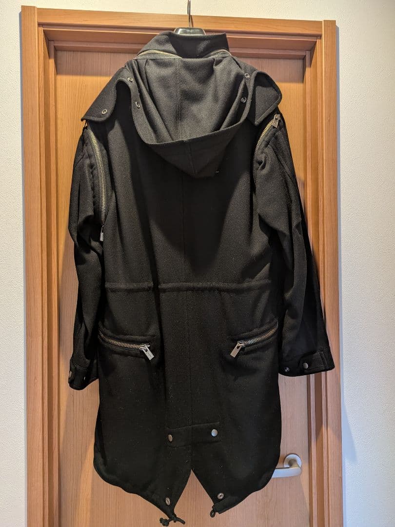 YOUJI YAMAMOTO POUR HOMME ファスナーモッズコート